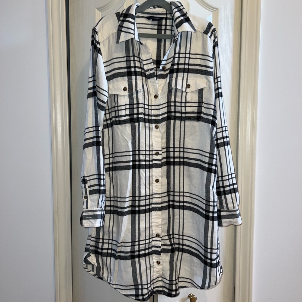 American Eagle Plaid Xxs Dress